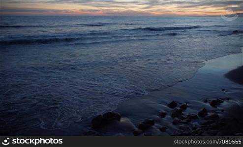 Evening tide at the beautiful Mesa Beach