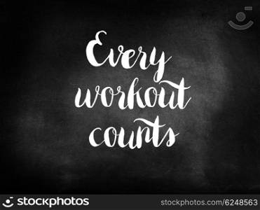 Every workout counts