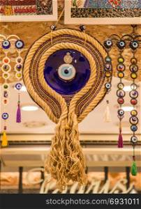 Evil eye bead as Amulet souvenir from Turkey