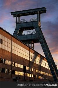 Ewald Pit, industrial heritage of Ruhr metropolis in Herten, Germany