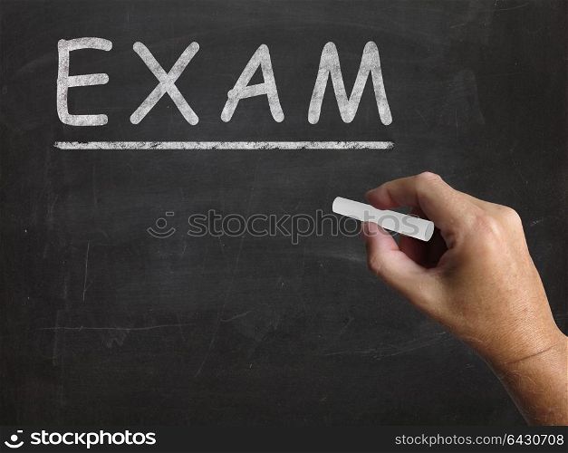 Exam Blackboard Showing Assessment Test And Grade