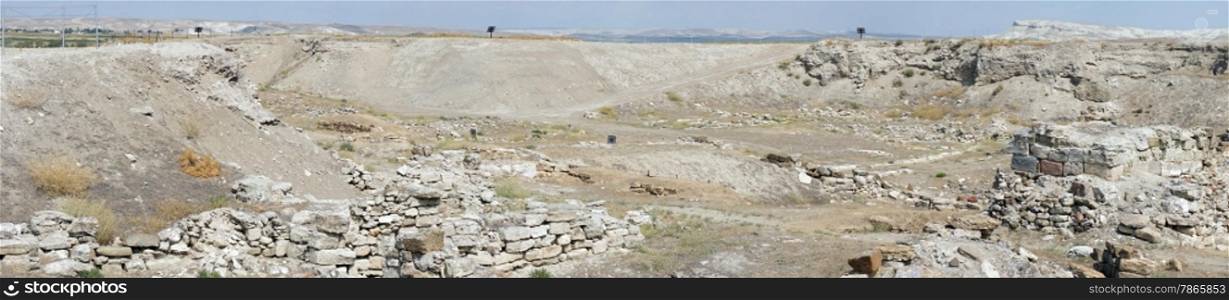 Exavation of ancient Gordium in Turkey