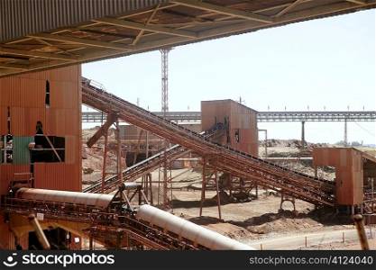 Excavation metal outdoor mine Riotinto in Spain