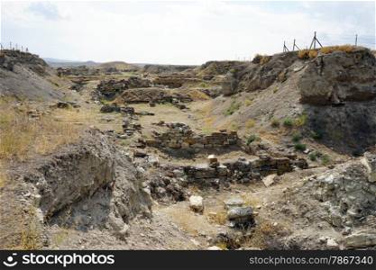 Excavation of ancient Gordium, Turkey