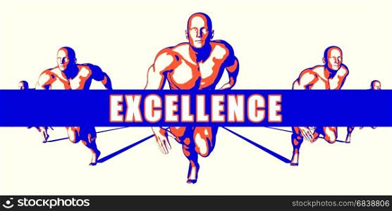 Excellence as a Competition Concept Illustration Art. Excellence