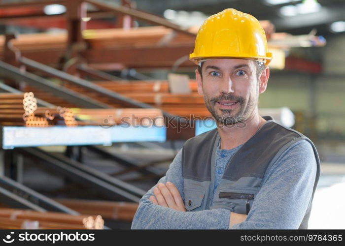 excited supervisor with at the warehouse