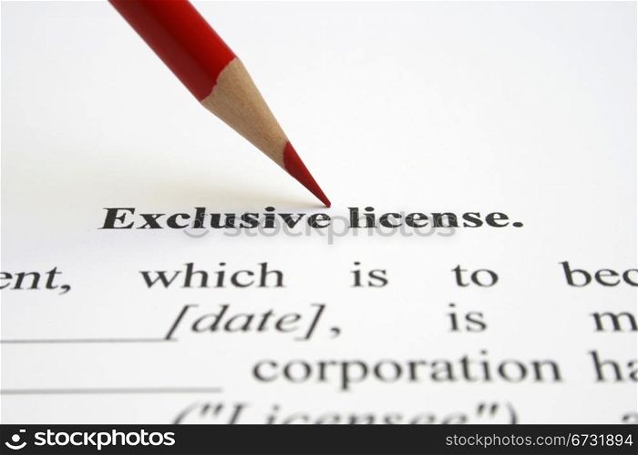 Exclusive license
