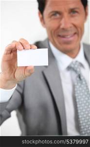 executive giving business card