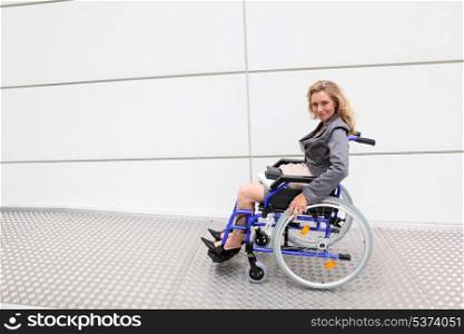 Executive in a wheelchair