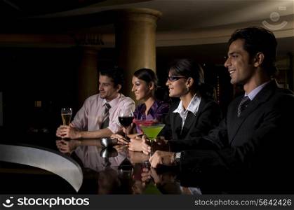 Executives at the bar