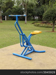 exercise equipment in the public park