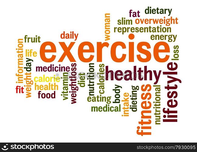 Exercise word cloud