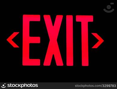 Exit neon sign