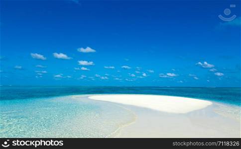 Exotic beach background. Summer travel and tourism, vacation destination concept.