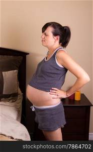 Expecting mother with back pain
