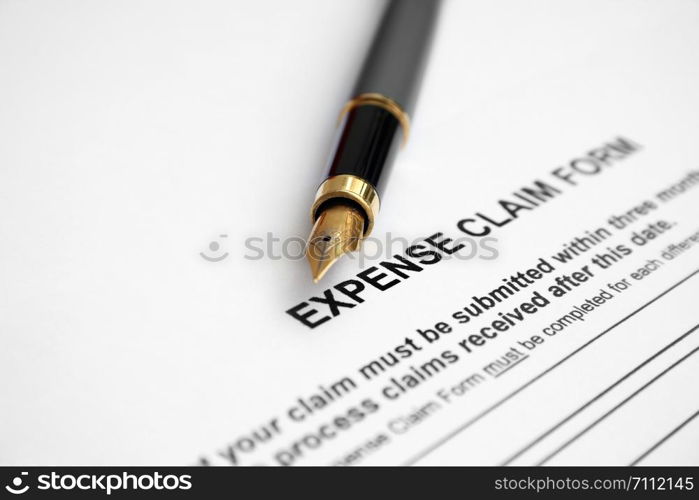 Expense claim form