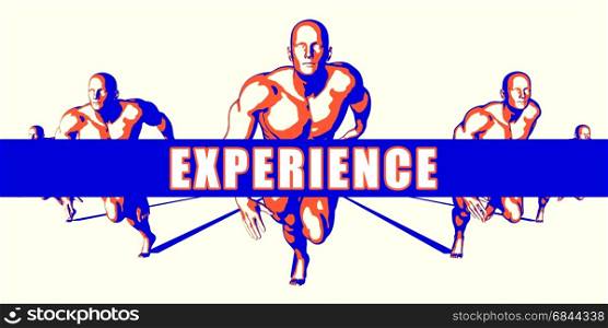 Experience as a Competition Concept Illustration Art. Experience. Experience