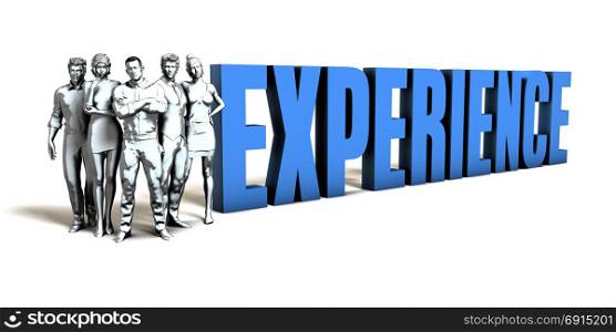 Experience Business Concept as a Presentation Background. Experience Business Concept