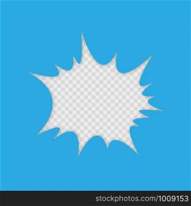 explosion, comic flash with transparent background, vector illustration. explosion, comic flash with transparent background, vector
