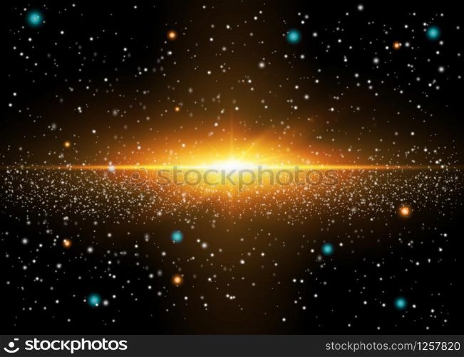 explosion galaxy background, Light in the universe