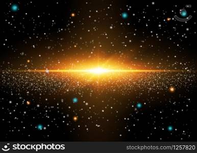 explosion galaxy background, Light in the universe