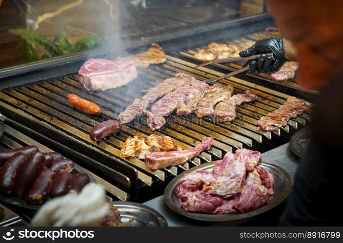 Exquisite cuts of beef in an Argentine steakhouse