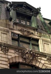 Exterior facade of a building in Manhattan, New York, U.S.A.