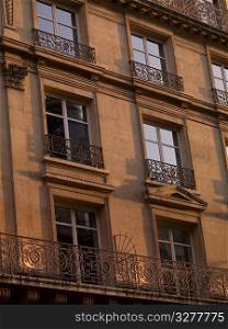 Exterior fatade of building in Paris France