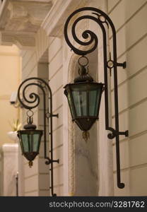 Exterior lanterns in Athens Greece