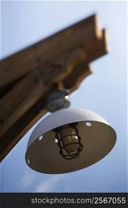 Exterior light with cover.