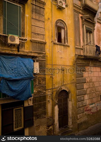 Exterior of a building in Naples