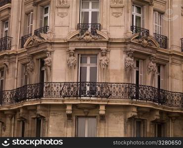 Exterior of a building in Paris France