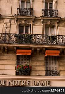 Exterior of building in Paris France