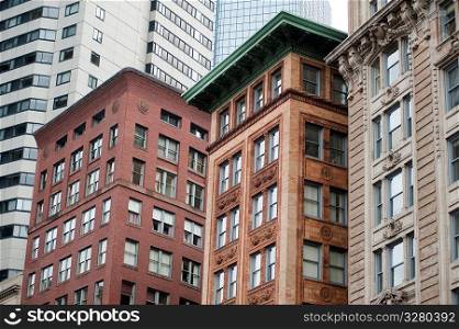 Exterior of buildings in Boston, Massachusetts, USA