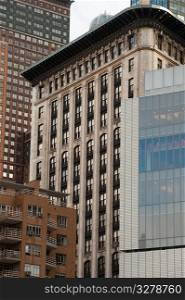Exterior of buildings in Manhattan, New York City, U.S.A.