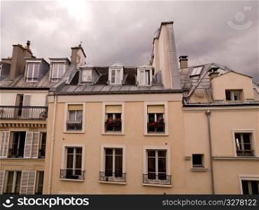Exterior of buildings in Paris France