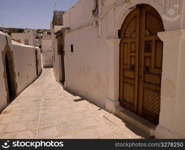 Exterior of buildings in Rhodes Greece