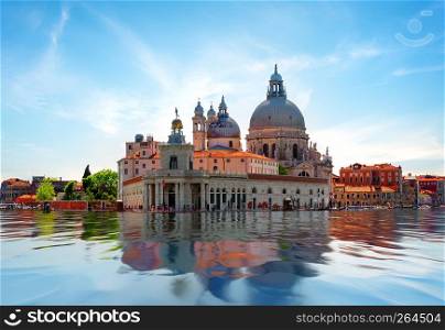 Exterior of Santa Maria della Salute basilica in Venice