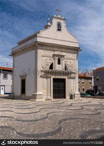 Exterior of the chapel of Sao Goncalinho, the patron saint of Aveiro in Portugal. Capela de Sao Goncalinho, the patron saint of Aveiro in Portugal