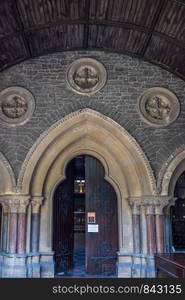 Exterior view of Church of Maria in Beyoglu,Istanbul,Turkey.25 July 2019