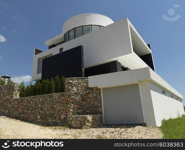 External view of a contemporary house modern villa