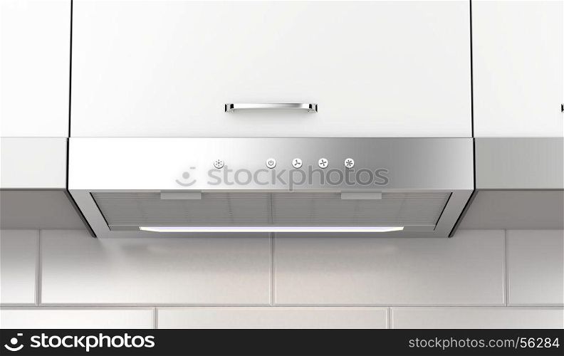 Extractor hood in the kitchen