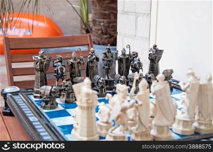 Extraordinary Chess Pieces in Rotterdam, the Netherlands