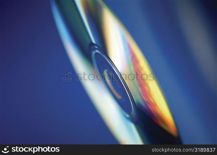 Extreme close-up of CD