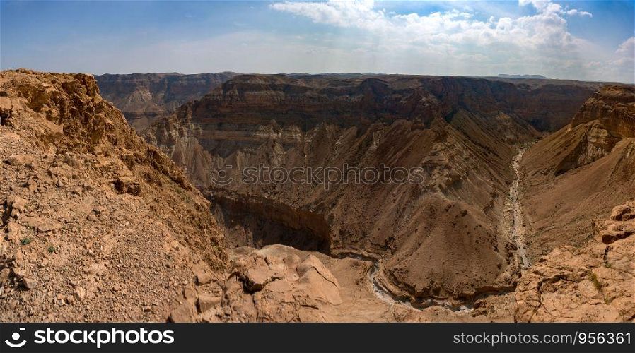 Extreme tourism of desert hiking and trekking