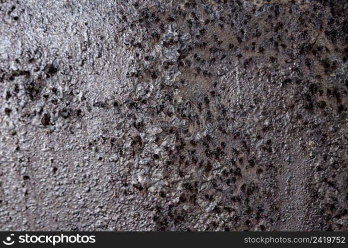 extremely close up rusty iron walls