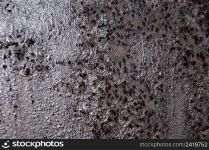 extremely close up rusty iron walls