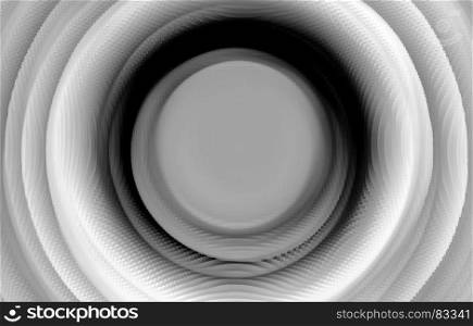 Extruded black and white 3d extruded swirl teleport background