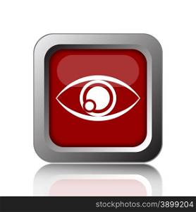 Eye icon. Internet button on white background