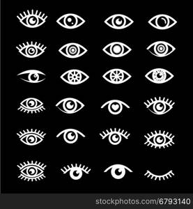 eye icon set illustration design